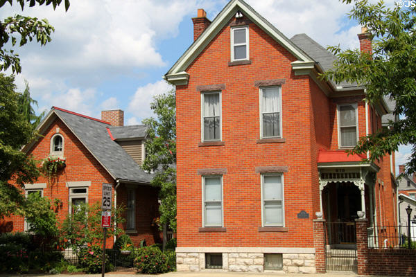 German Village streetscape (c1920) (878 Mohawk St.). Columbus, OH.