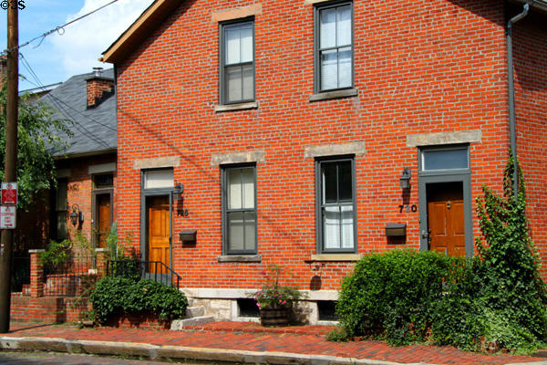 German Village double house (c1920) (726 & 730 Mohawk St.). Columbus, OH.
