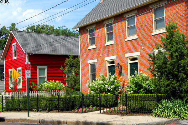 German Village streetscape (c1920) (688 & 692 Mohawk St.). Columbus, OH.