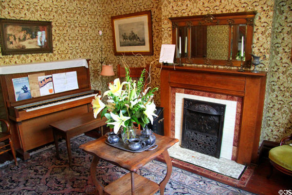 Front parlor restored to c1912 of The James Thurber House. Columbus, OH.