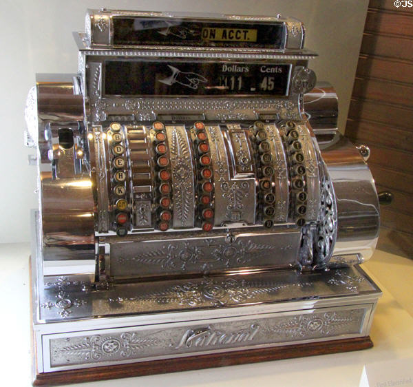 First electrified cash register by National at Carillon Historical Park. Dayton, OH.