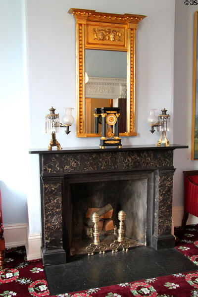 Fireplace at Reese-Peters House. Lancaster, OH.