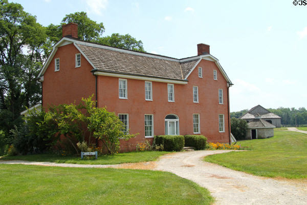 Johnston Farm & Indian Agency House run as house museum as it would have been in 1829. Piqua, OH.