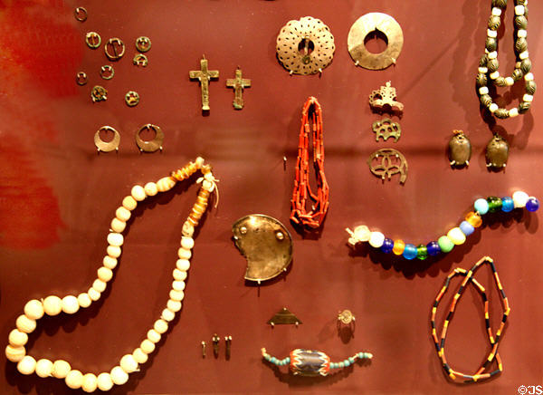 Trade goods used in the Ohio country at Johnston Farm Museum. Piqua, OH.