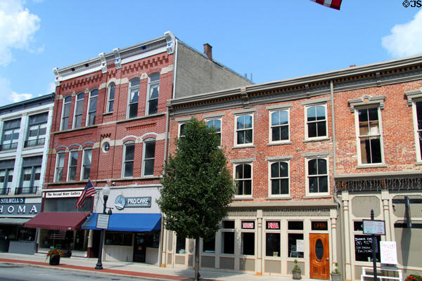 Main St. heritage Piqua streetscape. Piqua, OH.