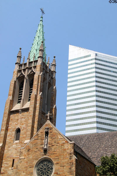 Cathedral of St. John the Evangelist & One Cleveland Center. Cleveland, OH.