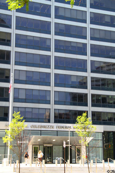 Anthony J. Celebreeze Federal Building (1967) (31 floors) (1240 East 9th St.). Cleveland, OH. Architect: Outcault, Guenther, Rode & Bonebrake + Dalton, Dalton, Little, & Newport + Schafer, Flynn & Van Dijk.