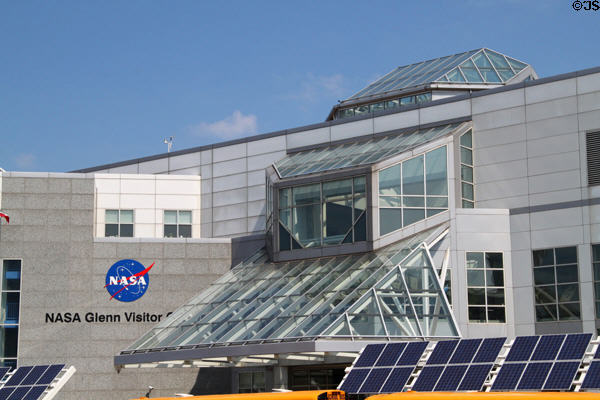 Cascading skylights at Great Lakes Science Center. Cleveland, OH.