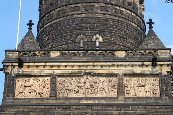 James A. Garfield Monument reliefs (1890) by Caspar Buberl (Lake View Cemetery). Cleveland, OH.