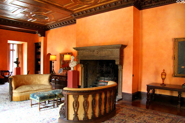 Parlor in Bingham-Hanna Mansion at Cleveland History Center. Cleveland, OH.