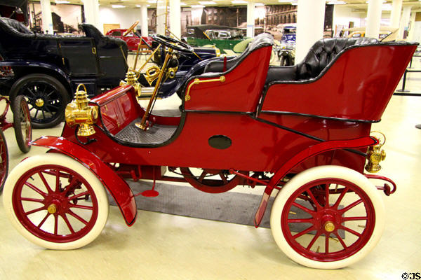 Cadillac Model A Rear-Entrance Tonneau (1903) from Detroit, MI at Crawford Auto Aviation Museum of Cleveland History Center. Cleveland, OH.