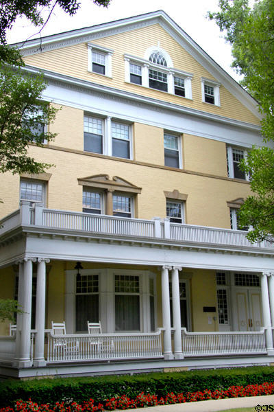 Porch of Guilford House (1892) at Case Western Reserve University. Cleveland, OH.