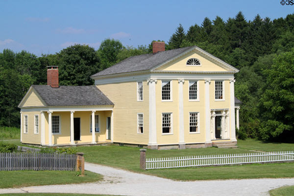 Jonathan Goldsmith House (1831) moved from Willoughby, OH to Hale Farm. Cleveland, OH. Architect: Jonathan Goldsmith.