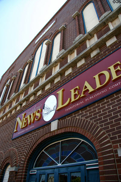 Waite Block or Guthrie Daily Leader newspaper building (1891) (107 W Harrison Ave.). Guthrie, OK.