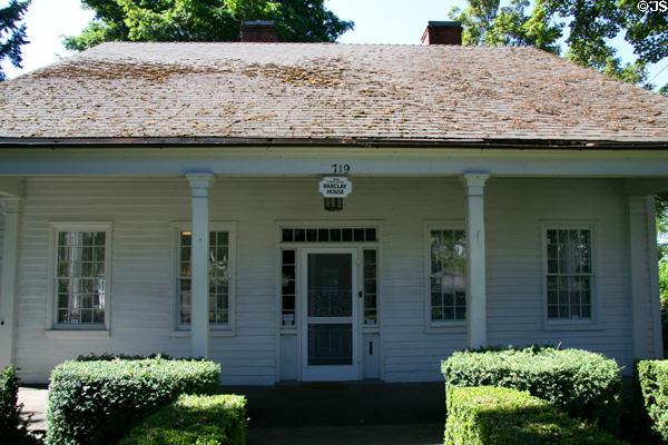 Dr. Forbes Barclay House (1849) (719 Center St.). Oregon City, OR. Style: Classic Revival. On National Register.