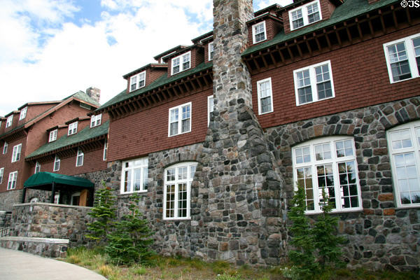 Facade of Crater Lake Lodge. OR.