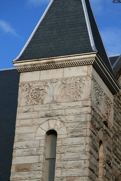 Stonecarvings of First Baptist Church. Portland, OR.