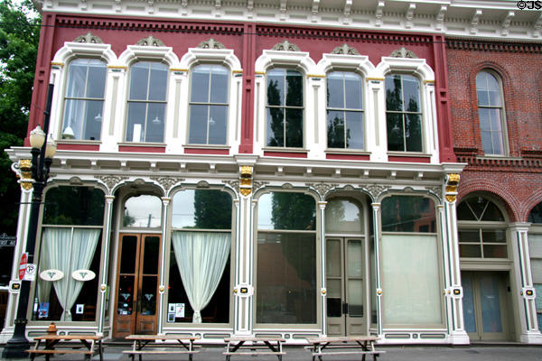 Poppleton Building (1872) (75-83 SW 1st Ave.). Portland, OR. Architect: Piper & Burton (attrib.).