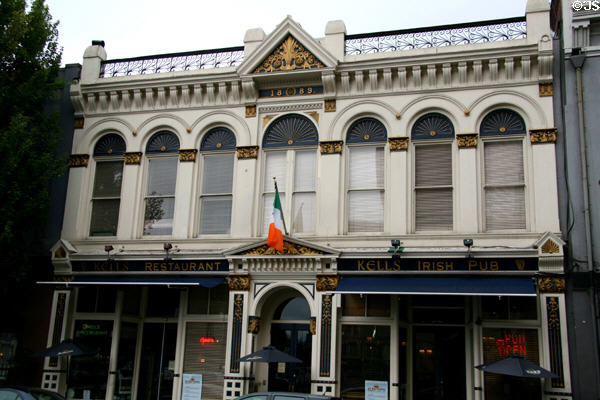 Glisan Building (Kell's) (1889) (112 SW 2nd Ave.) (former Chown Electric Co.). Portland, OR. Style: Queen Anne Italianate.