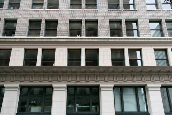 Spalding Building brick & stone facade details. Portland, OR.