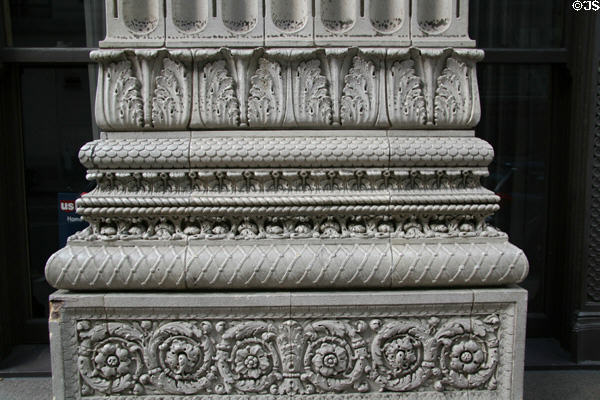 Column details on United States National Bank Building. Portland, OR.