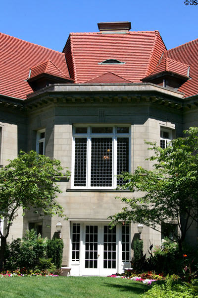 Garden entrance to Pittock Mansion. Portland, OR.