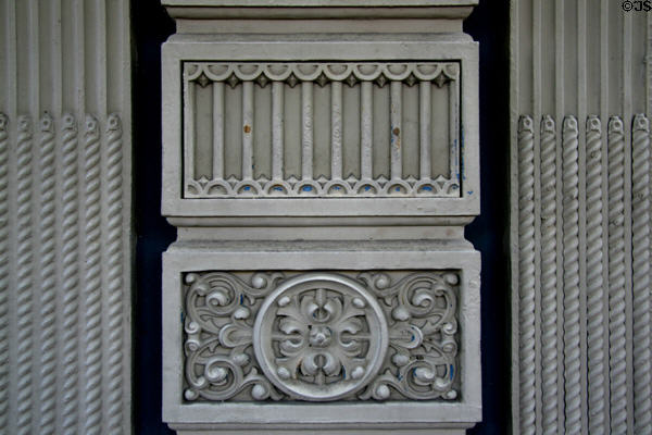 Ladd & Bush Bank cast iron column details. Salem, OR.