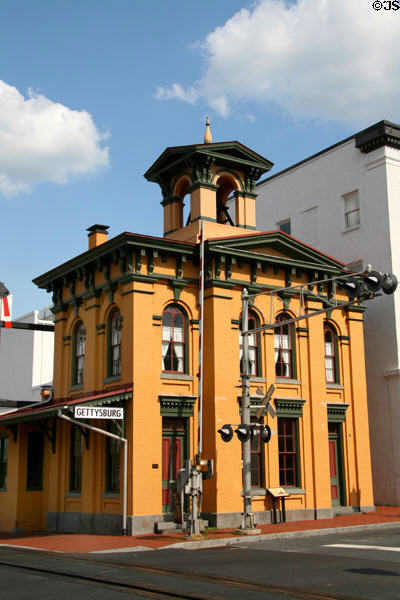 Gettysburg Railroad Depot (1858) (Carlisle St.). Gettysburg, PA. Style: Italianate.
