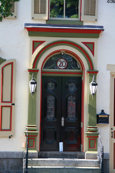 Details of Franklin B. Picking House (c1868) (20 Chambersburg St.). Gettysburg, PA.