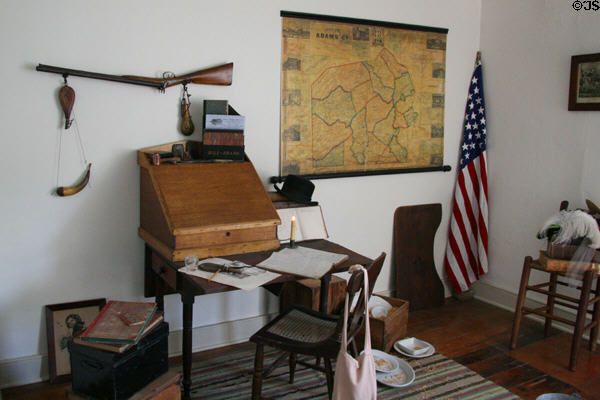 Desk at Shriver House Museum. Gettysburg, PA.