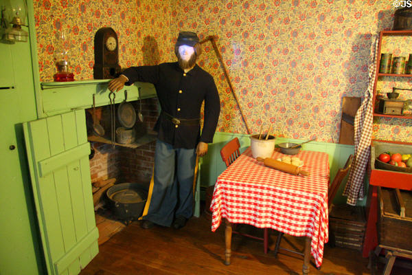 Kitchen of Jennie Wade House Museum. Gettysburg, PA.