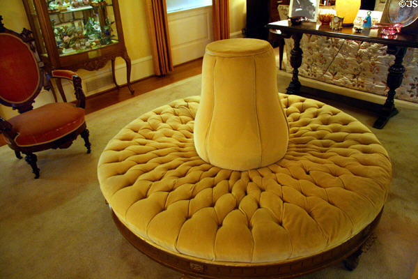 Settee in living room of Eisenhower National Historic Site. Gettysburg, PA.