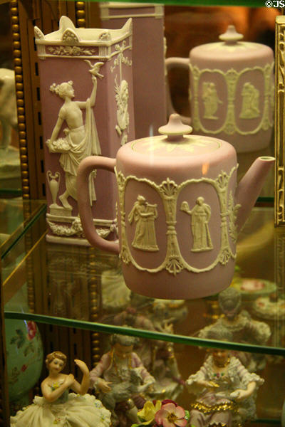 Wedgwood china in living room of Eisenhower National Historic Site. Gettysburg, PA.