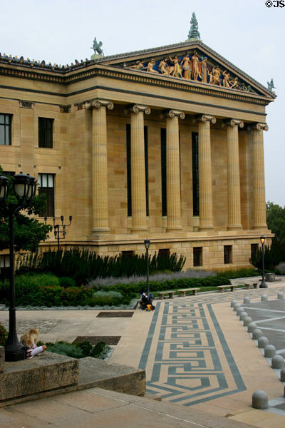 Neoclassical wing of Philadelphia Museum of Art. Philadelphia, PA.