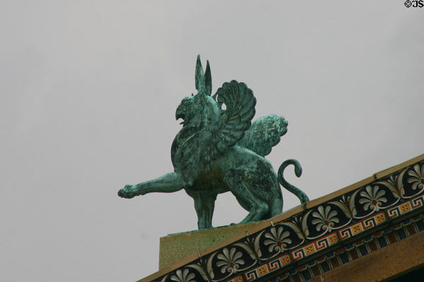 Winged beast on Philadelphia Museum of Art. Philadelphia, PA.