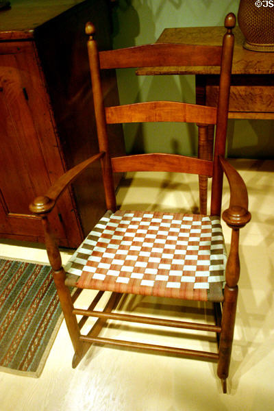 Shaker rocking chair at Philadelphia Museum of Art. Philadelphia, PA.