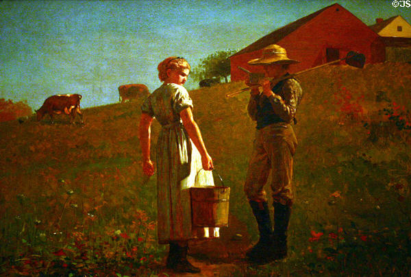 A Temperance Meeting (1874) by Winslow Homer at Philadelphia Museum of Art. Philadelphia, PA.