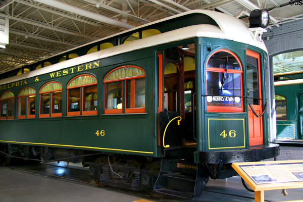 Interurban car #46 (1907) by St. Louis Car Co. at Lackawanna County Trolley Museum. Scranton, PA.