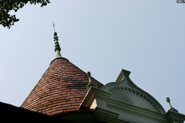 Tower finial of Frick Mansion. Pittsburgh, PA.