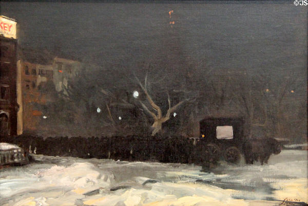 Coffee Line painting (1905) by John Sloan at Carnegie Museum of Art. Pittsburgh, PA.