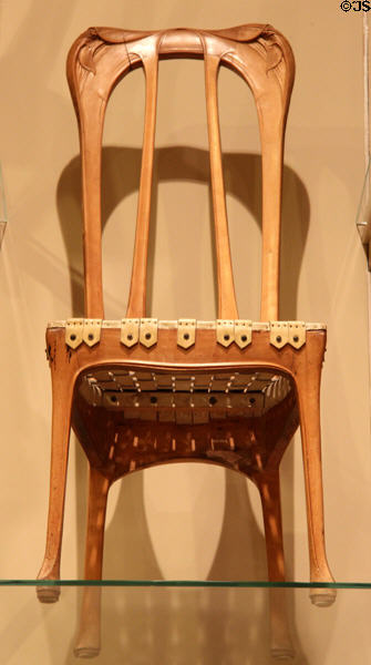 Side chair (c1904) by Hector Guimard of Paris at Carnegie Museum of Art. Pittsburgh, PA.
