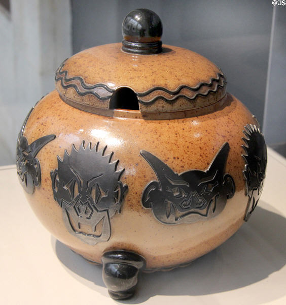 Stoneware punch bowl (c1910) by Reinhold Merkelbach of Germany at Carnegie Museum of Art. Pittsburgh, PA.