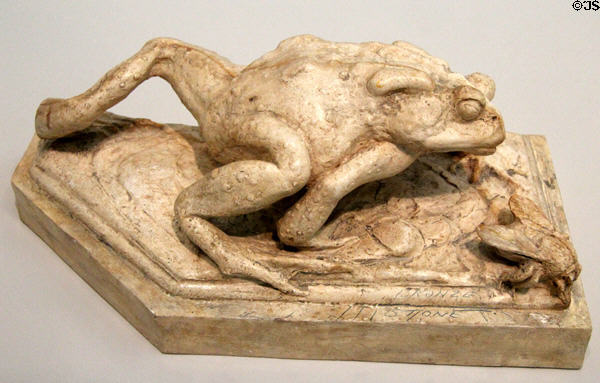 Plaster model for casting frog (c1910) by Albert Laessle at Carnegie Museum of Art. Pittsburgh, PA.