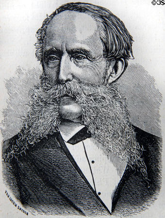 Graphic of John Welsh, Chairman of Centennial Exposition Board of Finance. Philadelphia, PA.