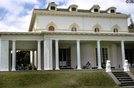 Astor's Beechwood mansion (1855) occupied by the Astors in 1880. Newport, RI.