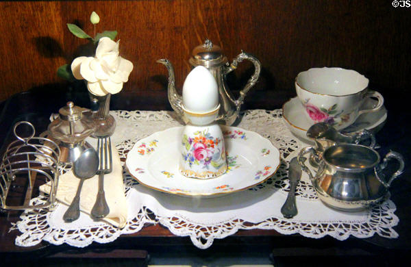 Breakfast service at The Breakers. Newport, RI.