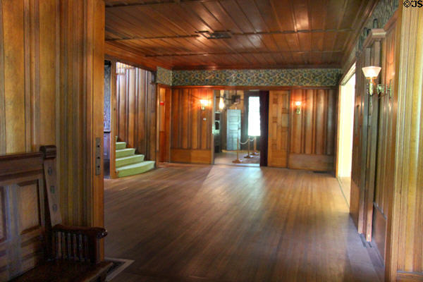 Interior architecture of Isaac Bell House. Newport, RI.