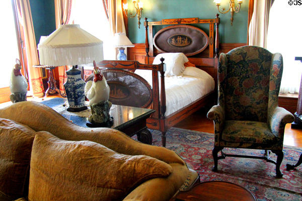 Green Bedroom at The Elms. Newport, RI.