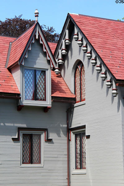 Gothic verge detail of Kingscote. Newport, RI.