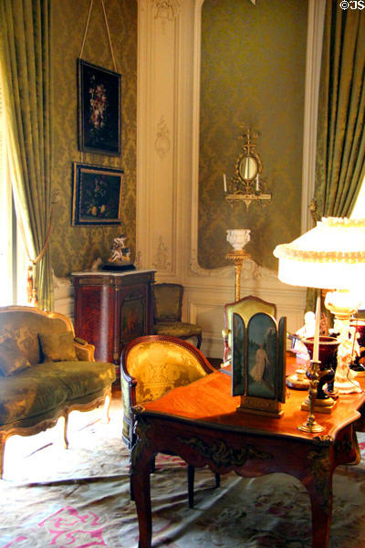 Green Parlor at Chateau-sur-Mer. Newport, RI.